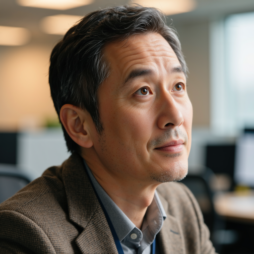 四十五岁左右中年男性头像,穿商务休闲装,供应链管理人员形象,现代化办公室背景,专业管理气质